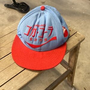 Blue Coca-Cola hat